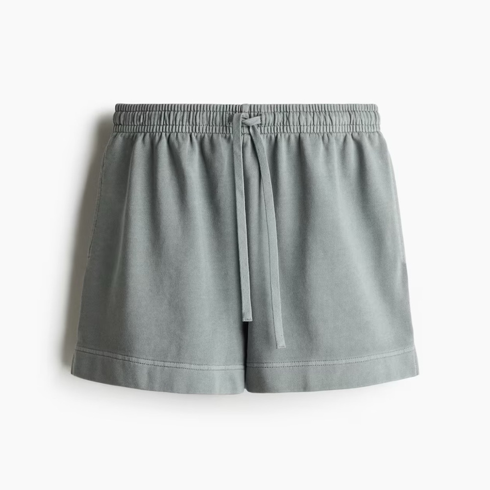 H&M Washed Cotton Sweat Shorts.